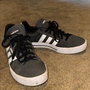 Adidas Charcoal and White Casual Sneakers